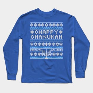 Chappy Chanukah Sweater Long Sleeve T-Shirt